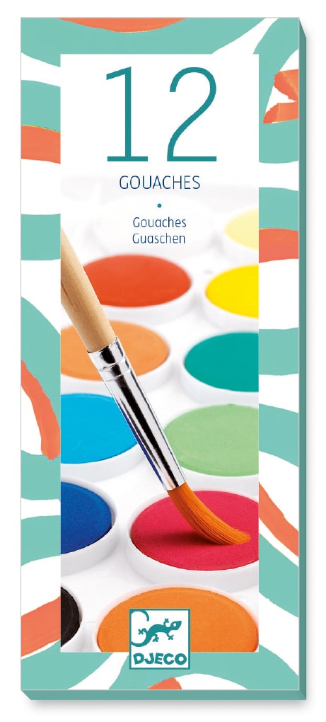 Gouache Paint (Set of 12) by Djeco