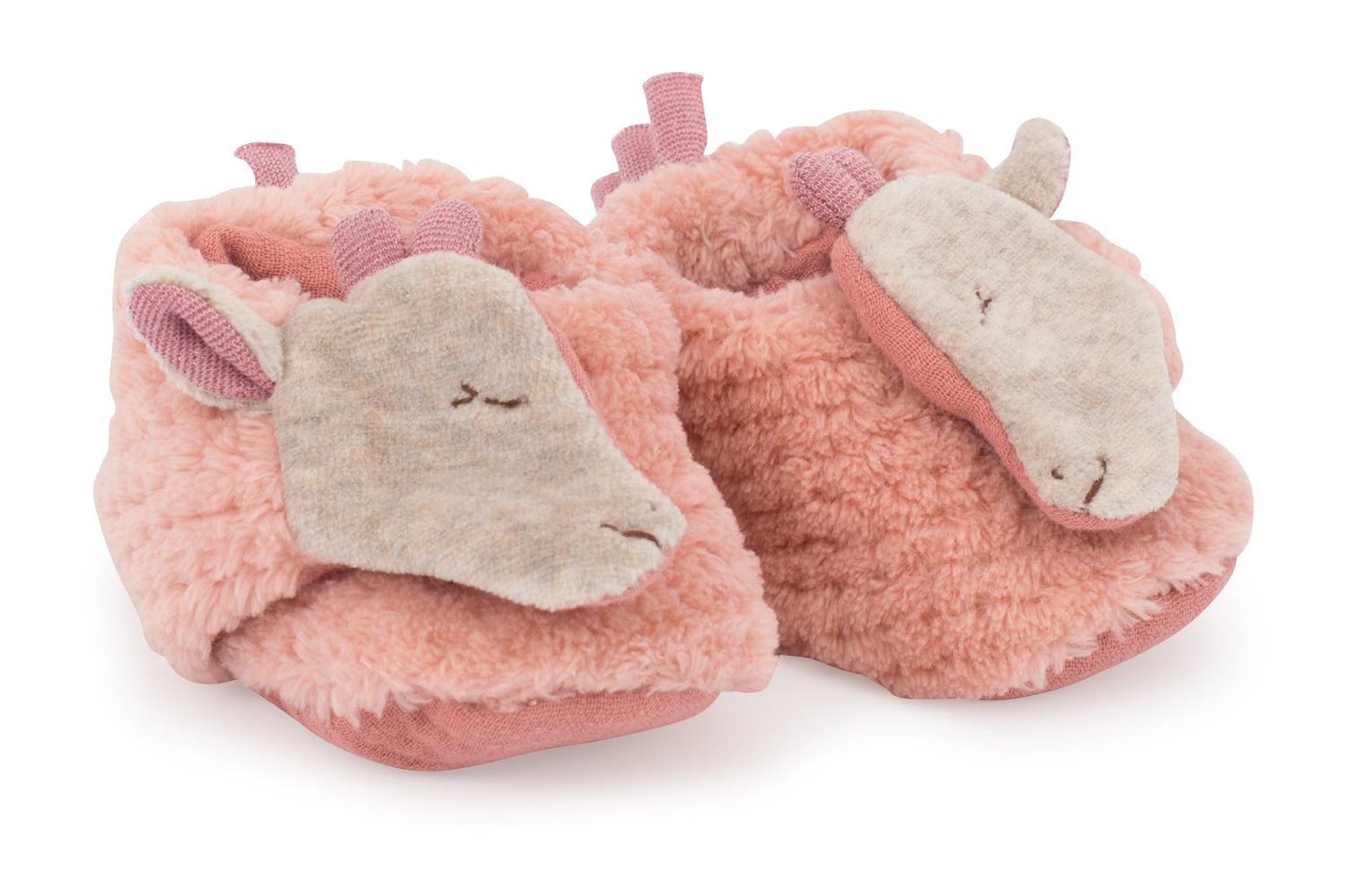 Sous mon Baobab giraffe slippers Moulin Roty Little Snail