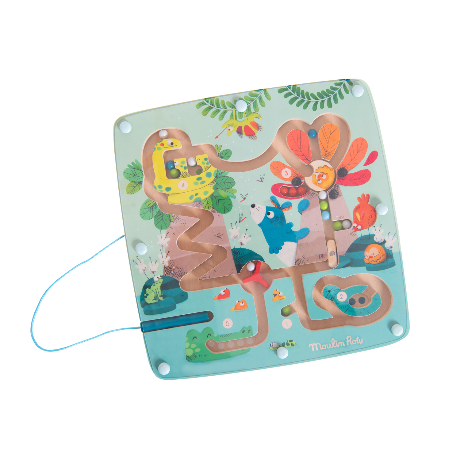 Dans la Jungle Magnetic Maze – Moulin Roty - Little Snail